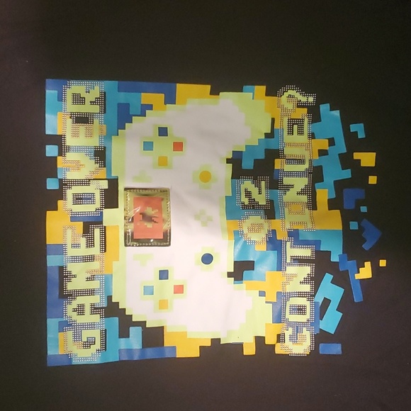 2/$7 🎮 Game over continue? Boys large 10-12 husky tee 👕 - Picture 2 of 5